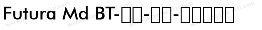 Futura Md BT-粗体-斜体字体转换